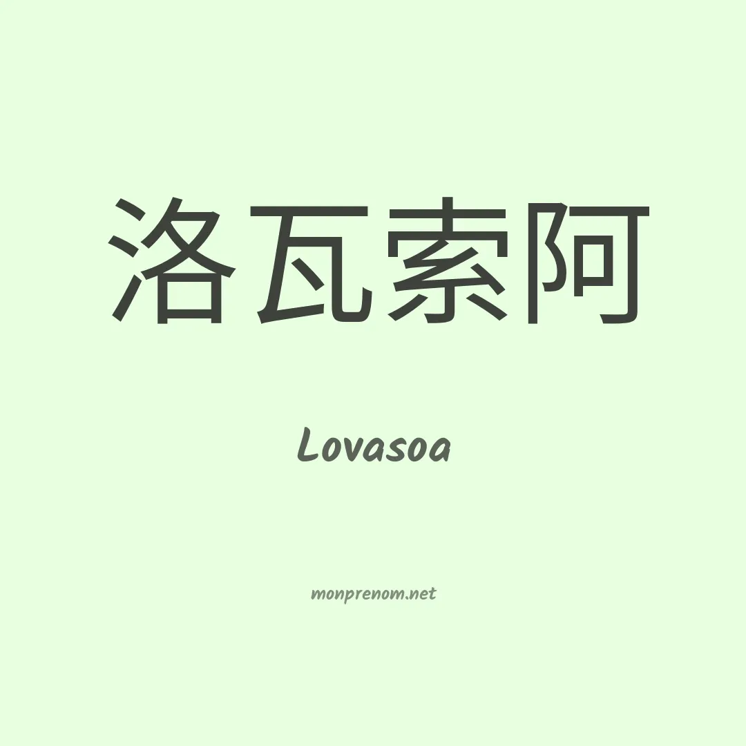 Lovasoa en chino