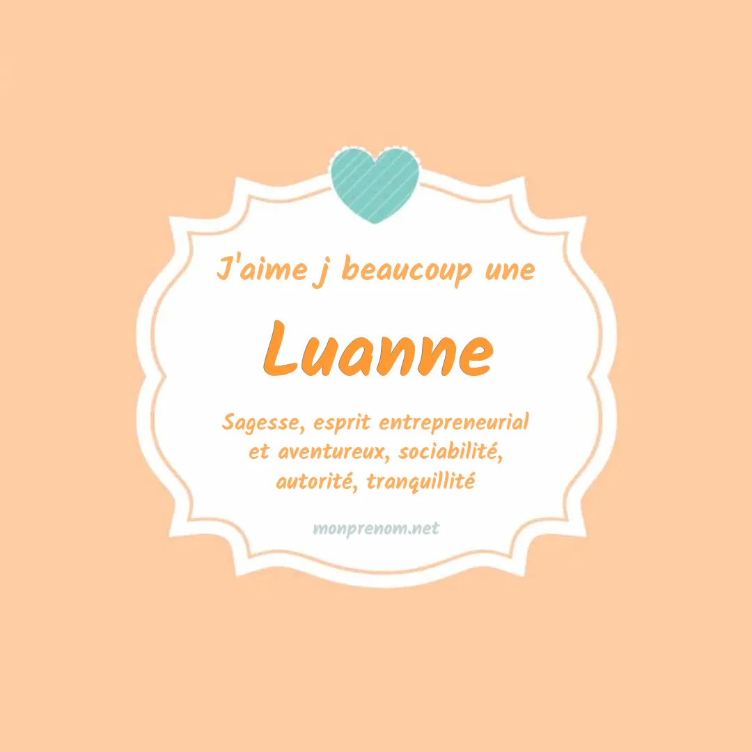 j'aime beaucoup Luanne