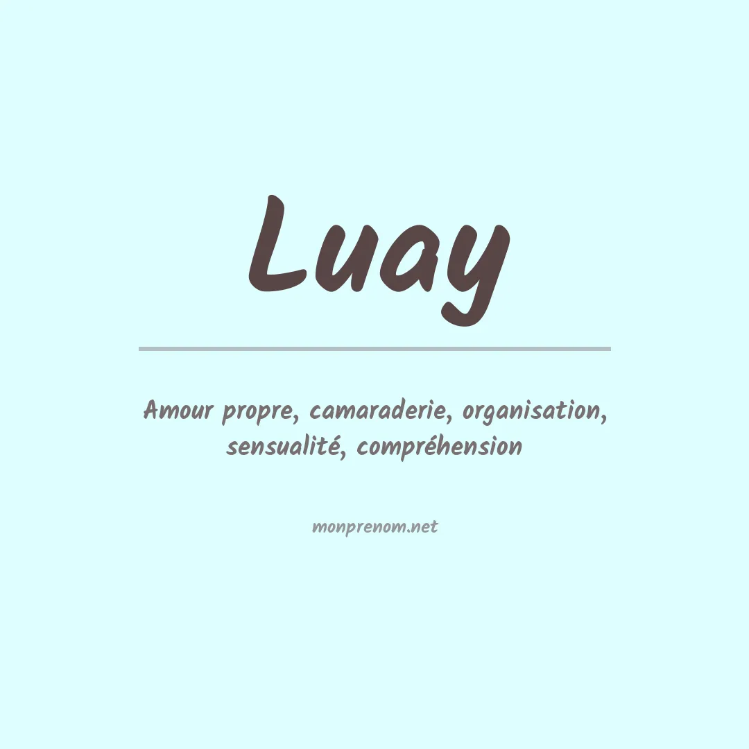 Signification du Prénom Luay Signification du Prénom Luay