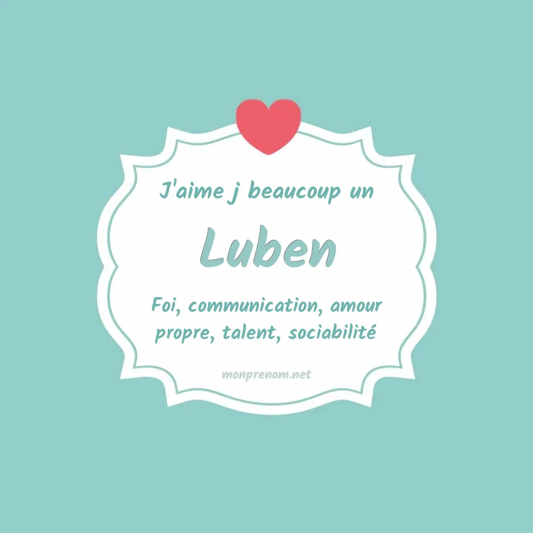 j'aime beaucoup Luben
