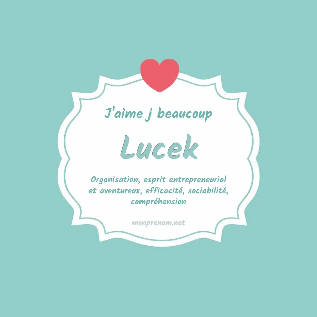 j'aime beaucoup Lucek