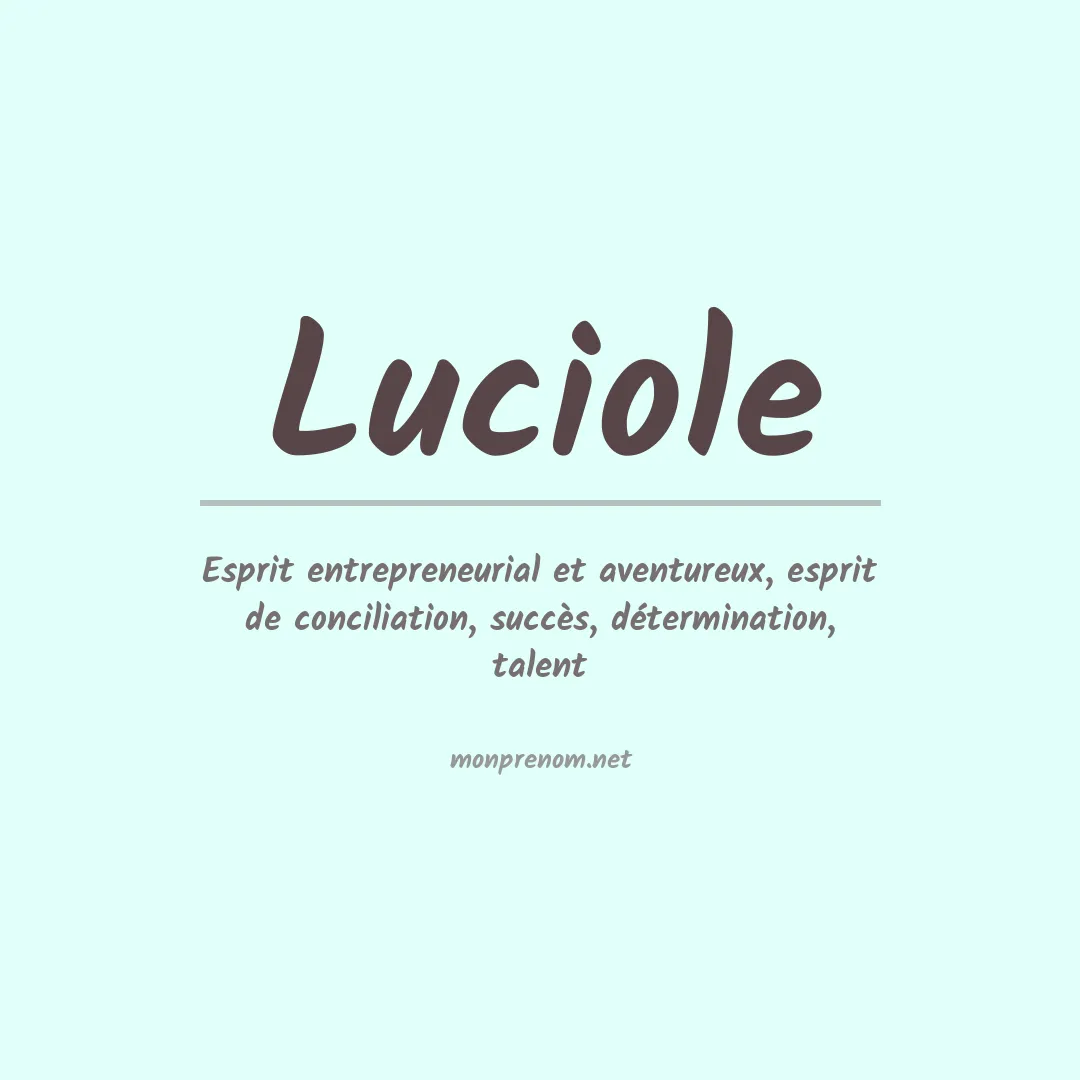 Signification du Prénom Luciole Signification du Prénom Luciole