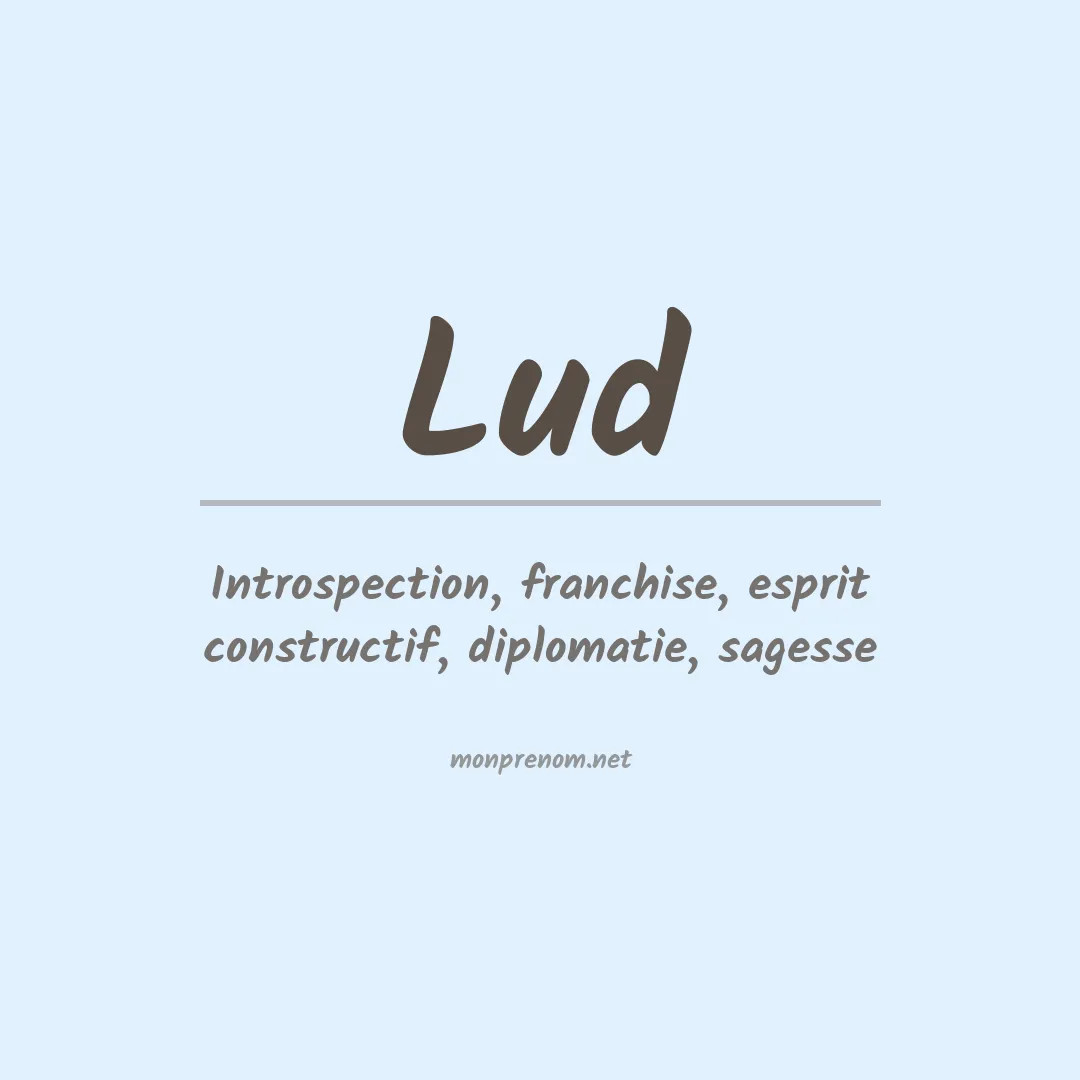 Signification du Prénom Lud