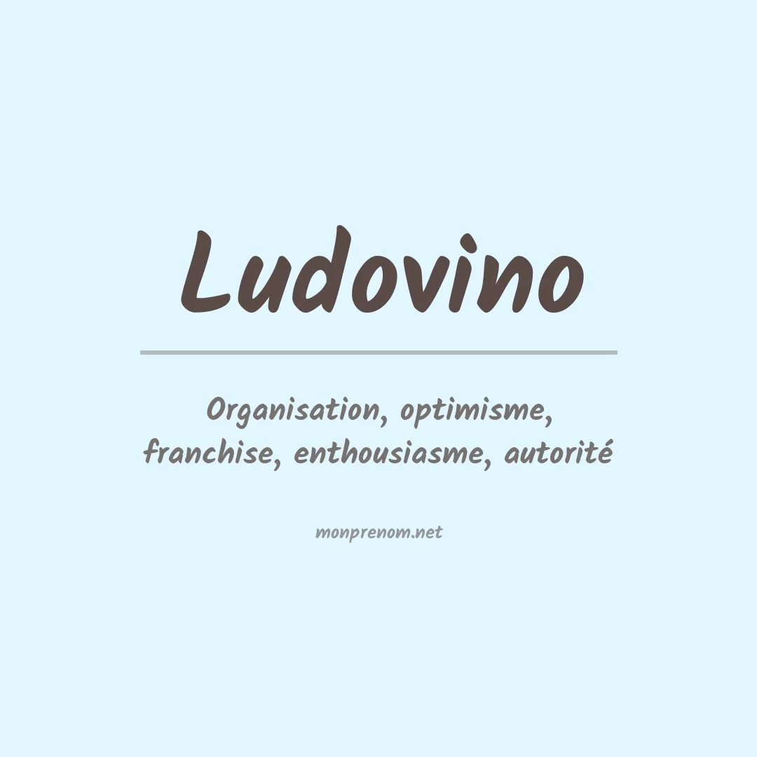 Signification du Prénom Ludovino Signification du Prénom Ludovino