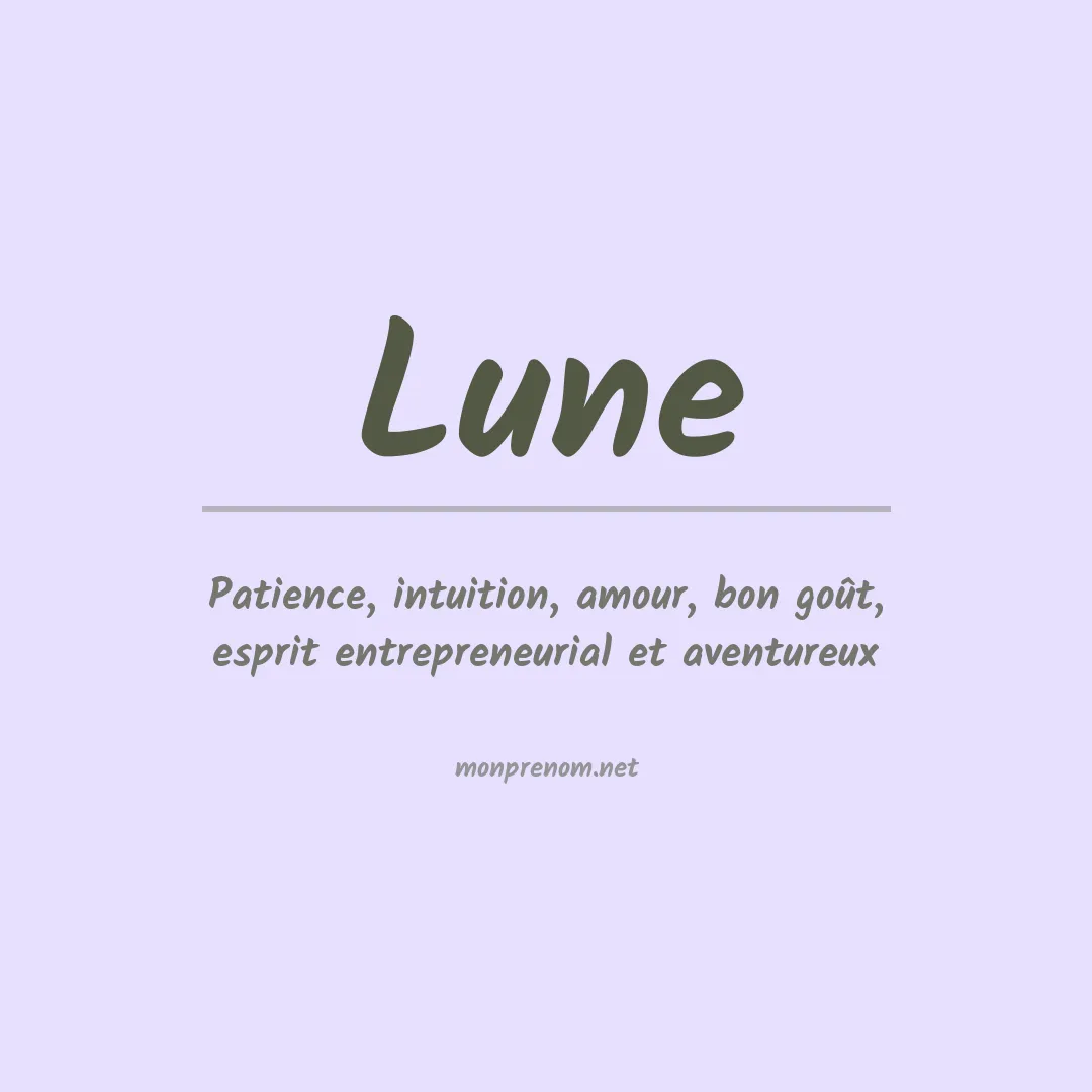 Signification du Prénom Lune Signification du Prénom Lune