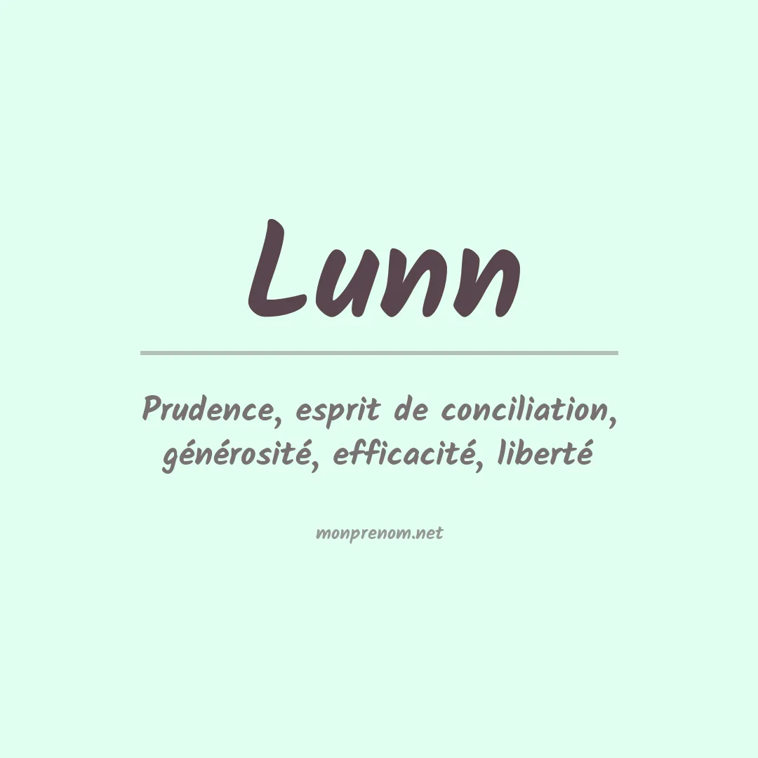 Signification du Prénom Lunn