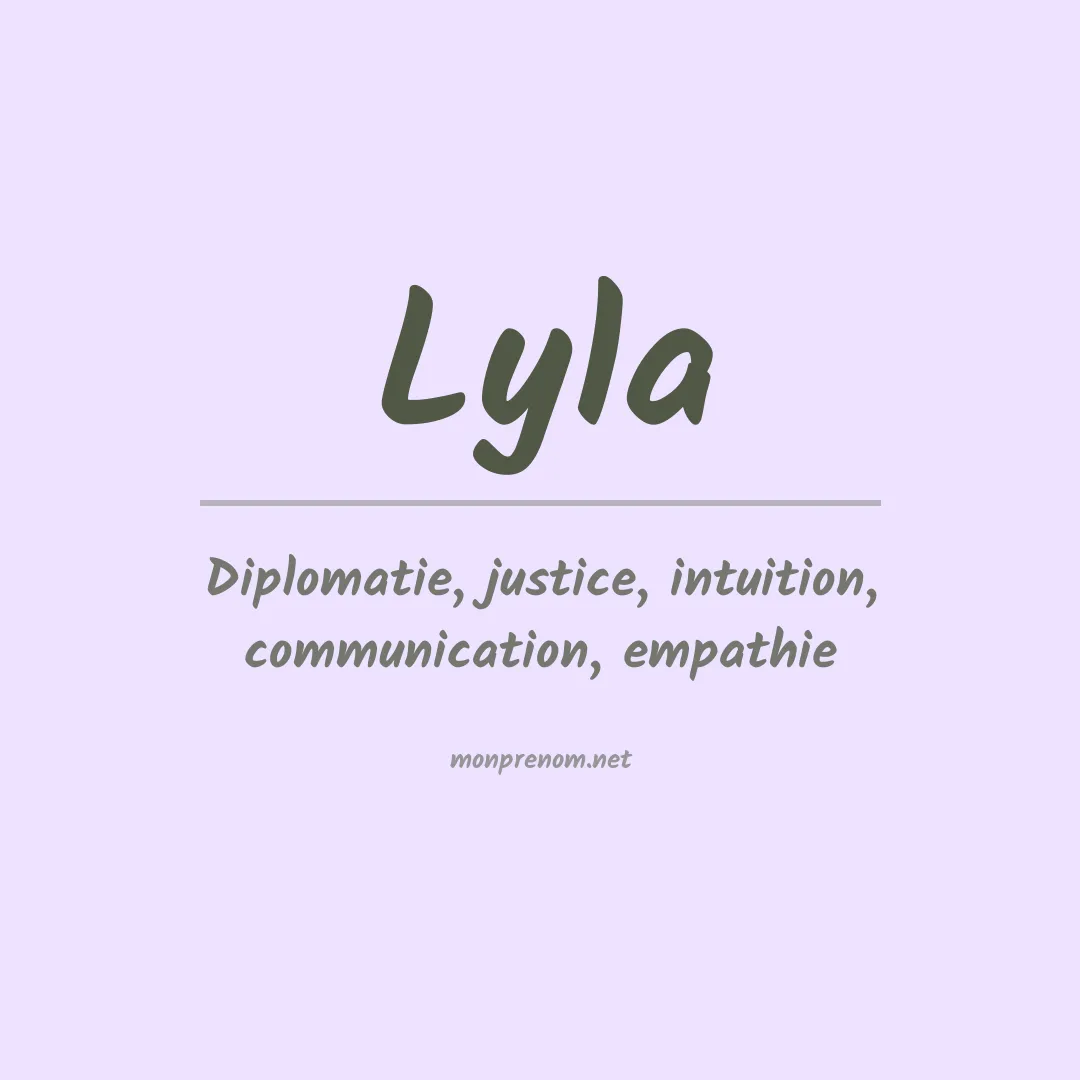 Signification du Prénom Lyla Signification du Prénom Lyla