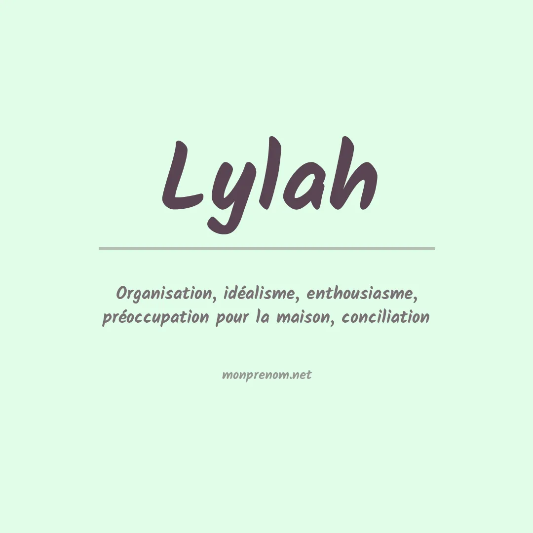 Signification du Prénom Lylah Signification du Prénom Lylah