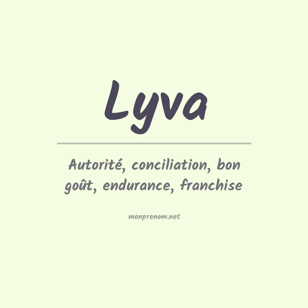 Signification du Prénom Lyva Signification du Prénom Lyva