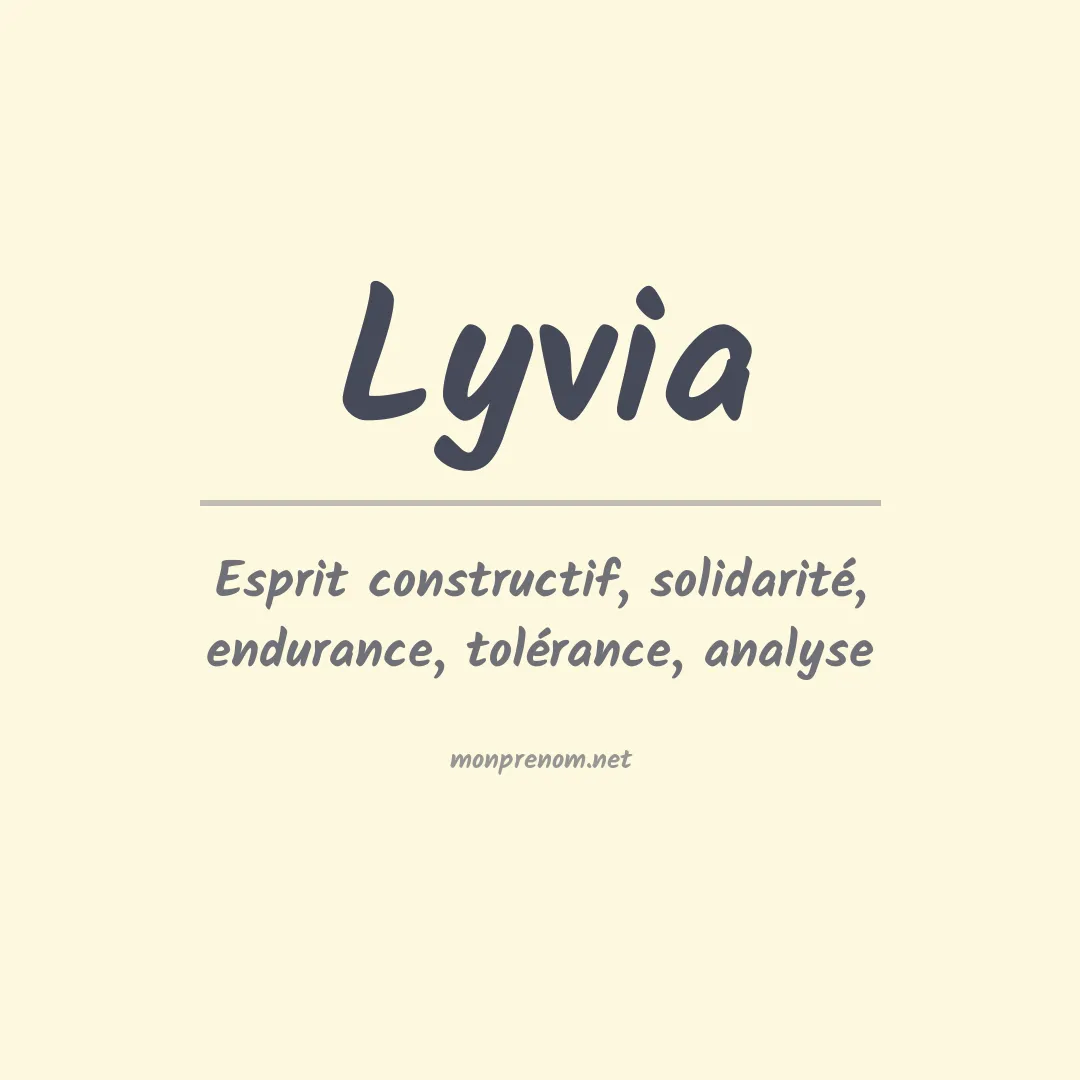 Signification du Prénom Lyvia