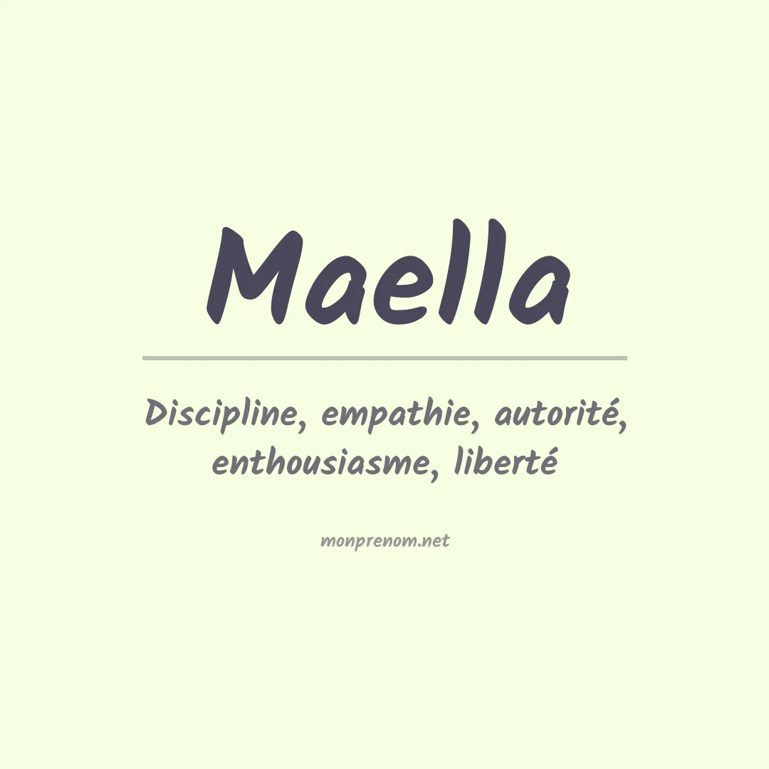 Signification du Prénom Maella Signification du Prénom Maella