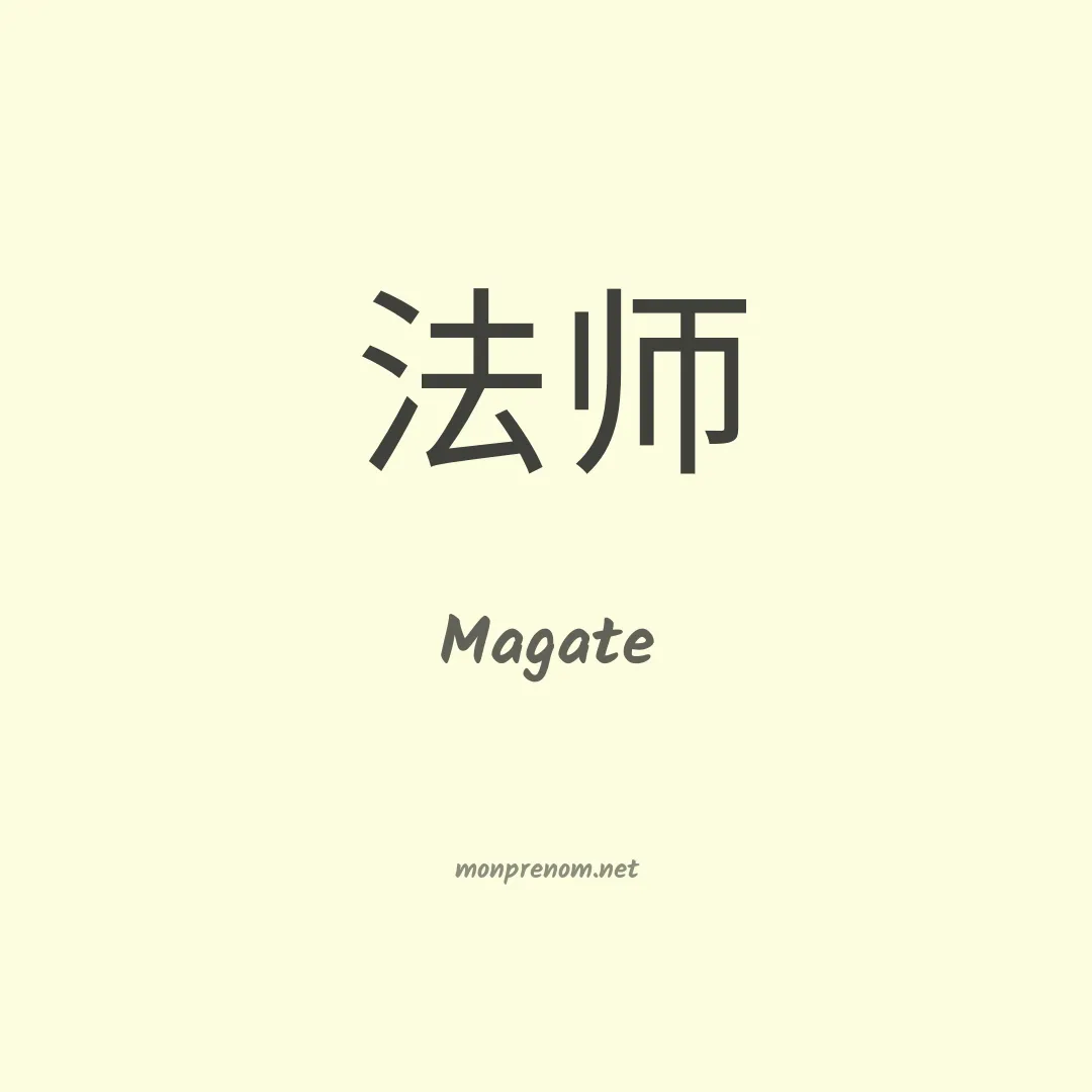 Magate en chino