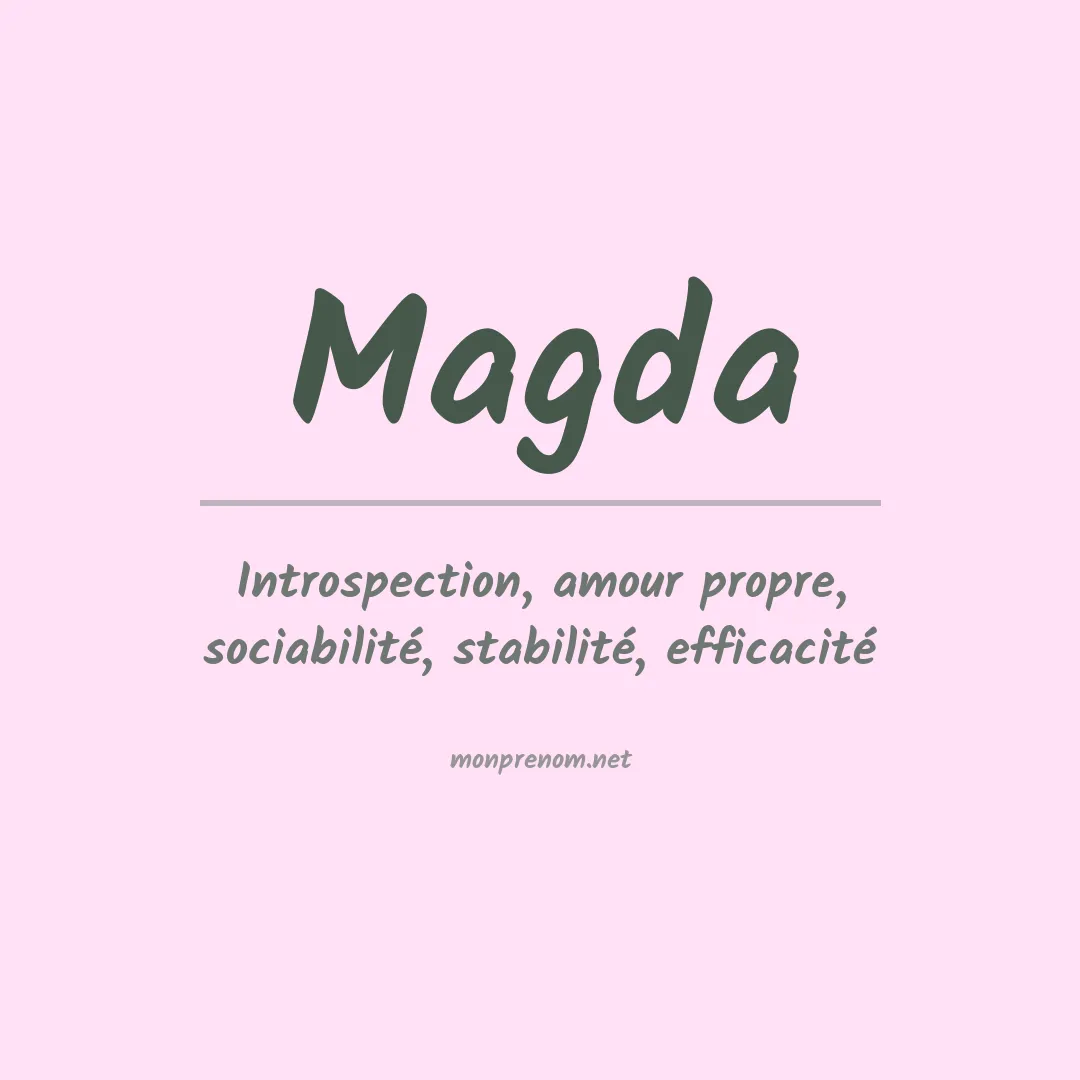 Signification du Prénom Magda