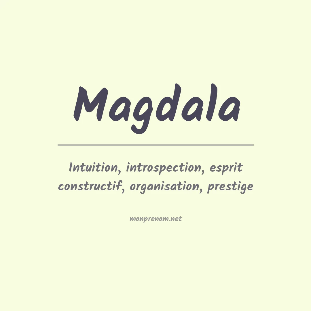Signification du Prénom Magdala