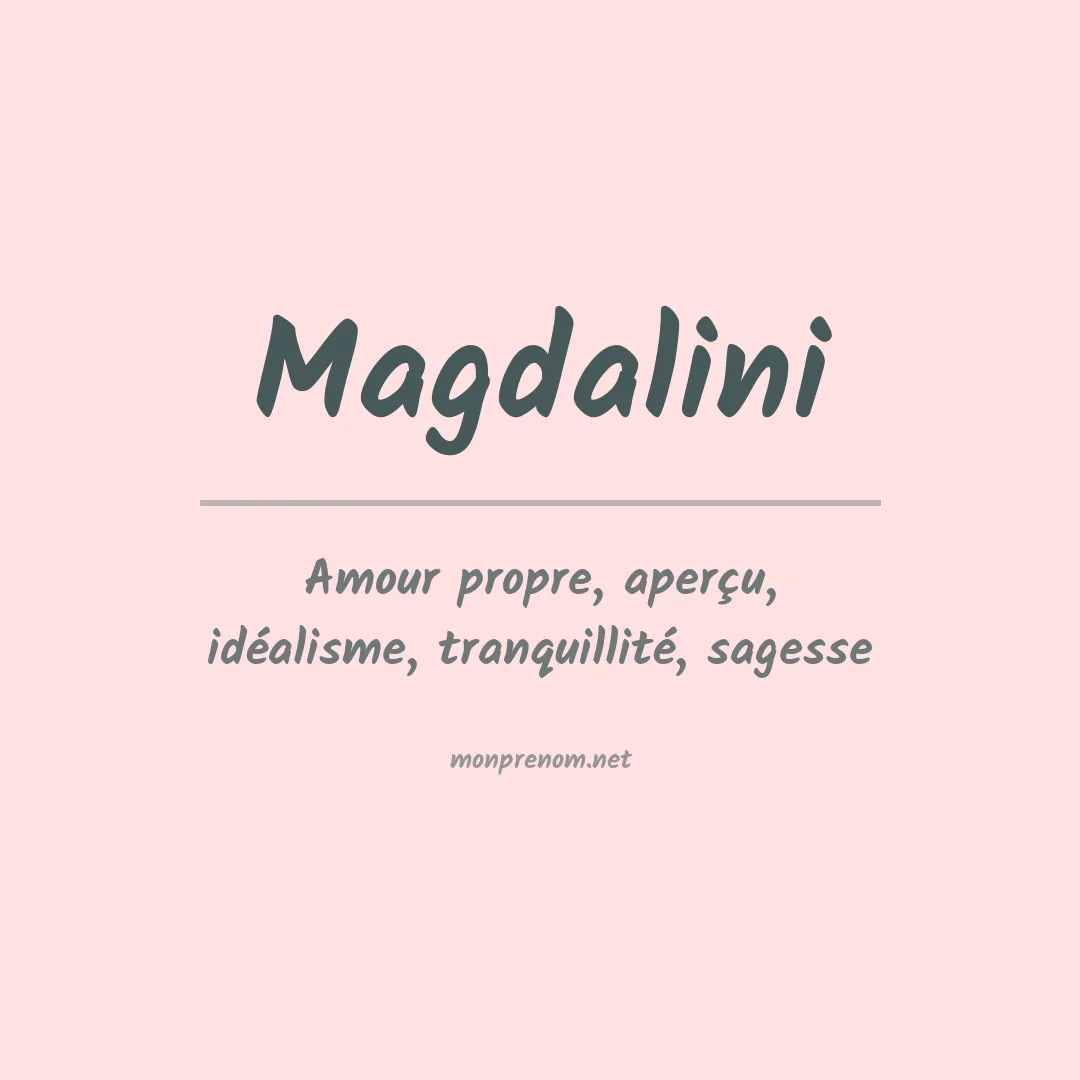 Signification du Prénom Magdalini Signification du Prénom Magdalini