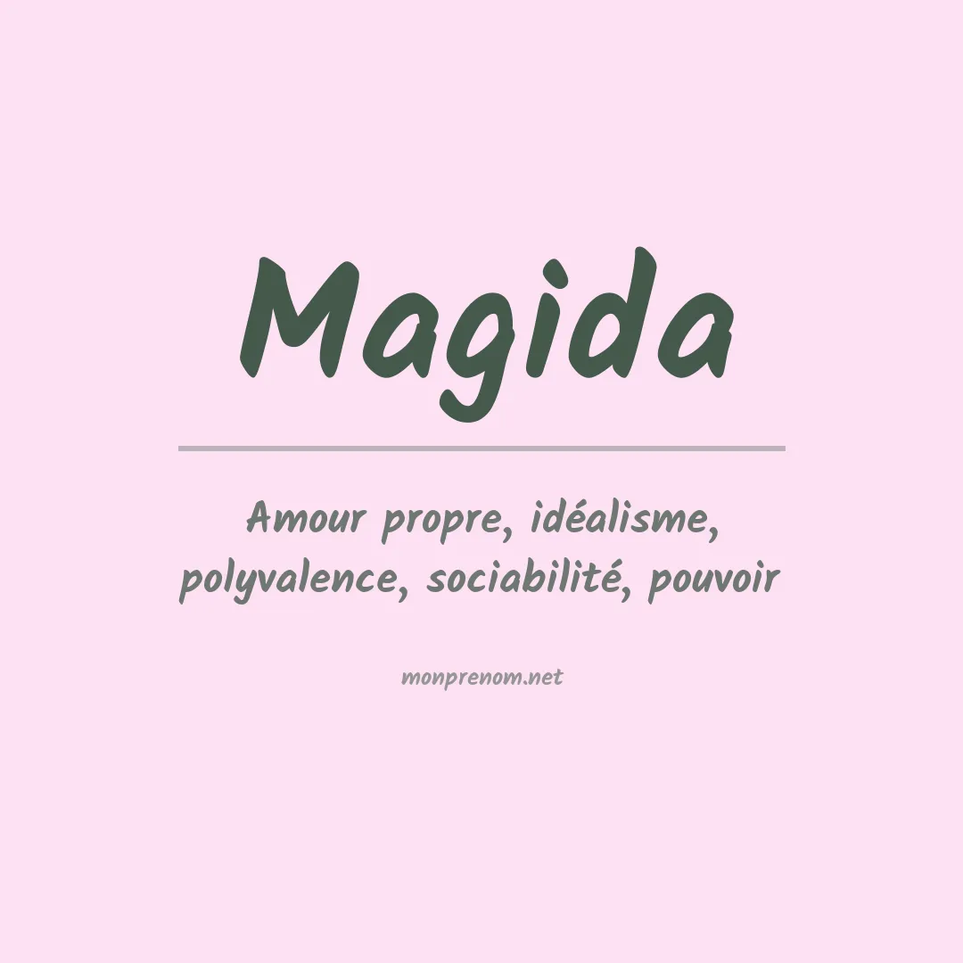 Signification du Prénom Magida Signification du Prénom Magida