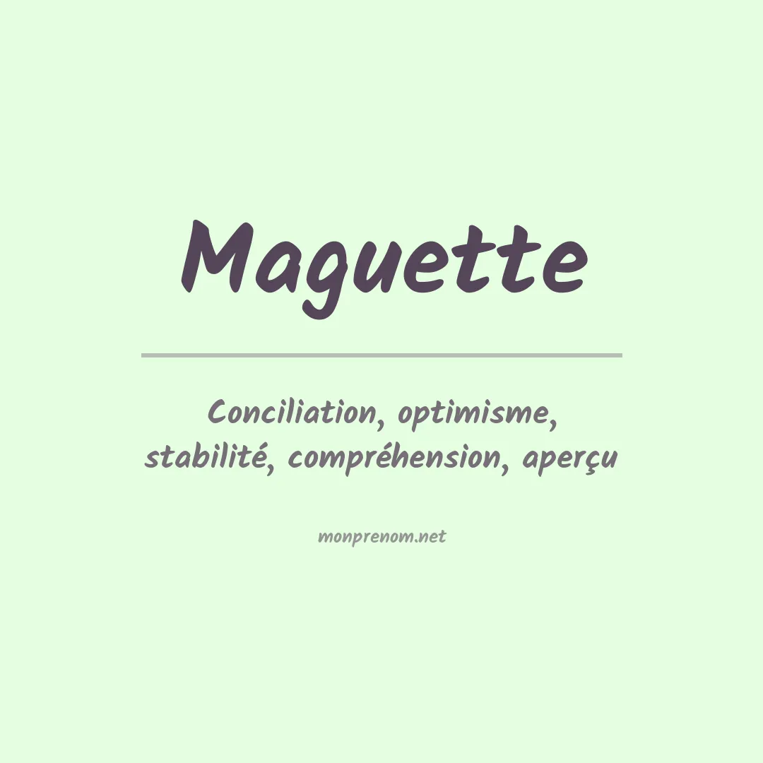 Signification du Prénom Maguette Signification du Prénom Maguette