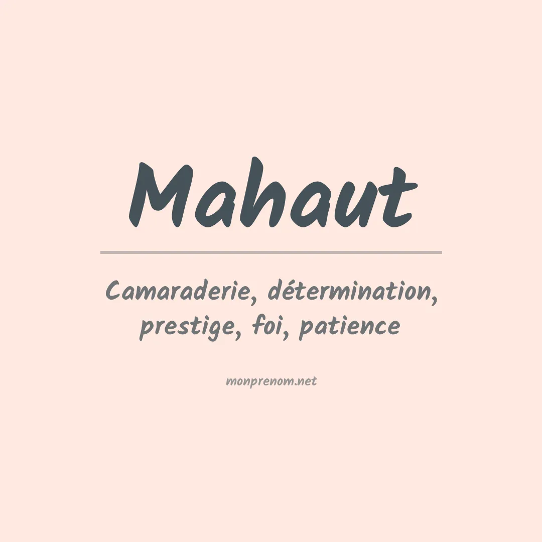 Signification du Pr nom Mahaut