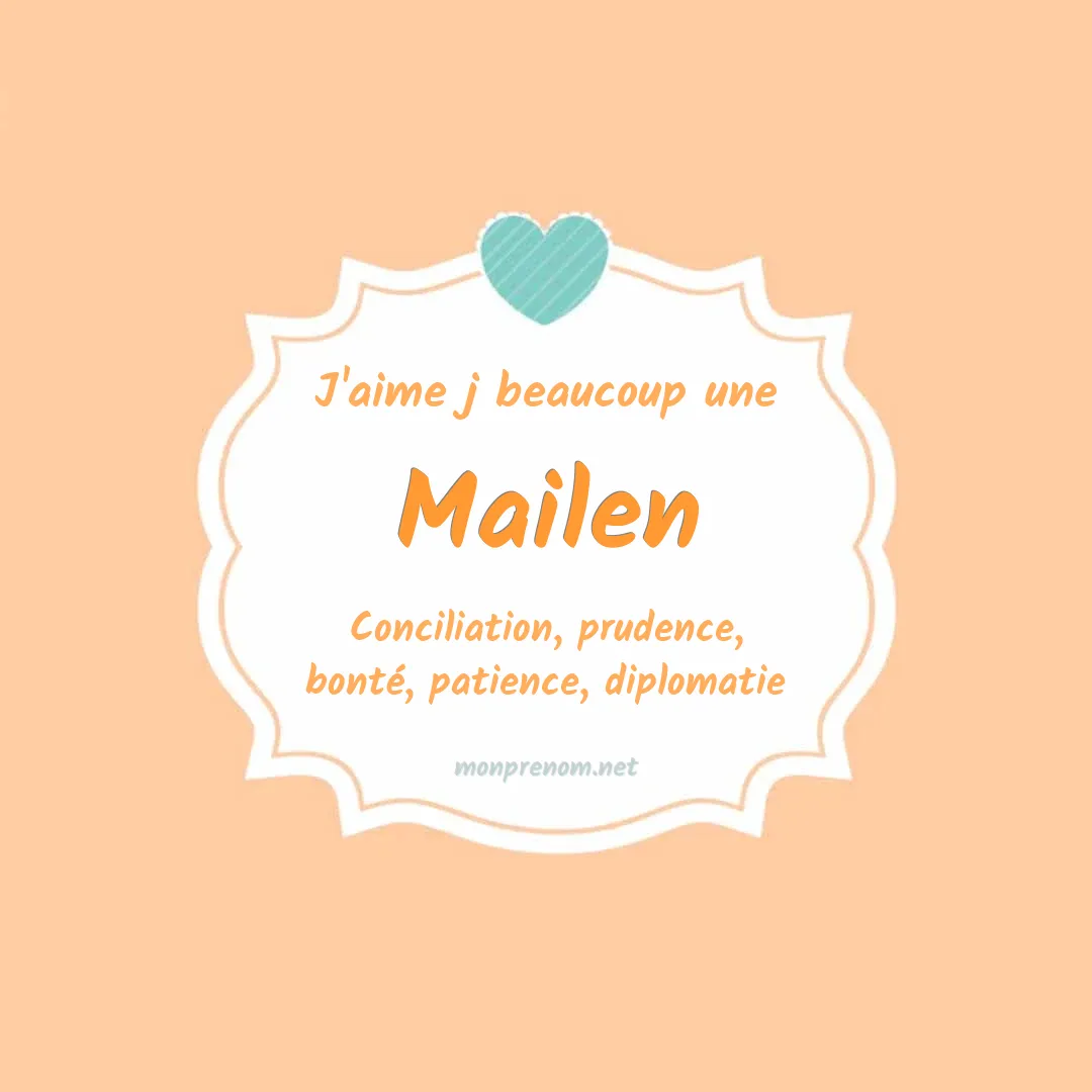 j'aime beaucoup Mailen