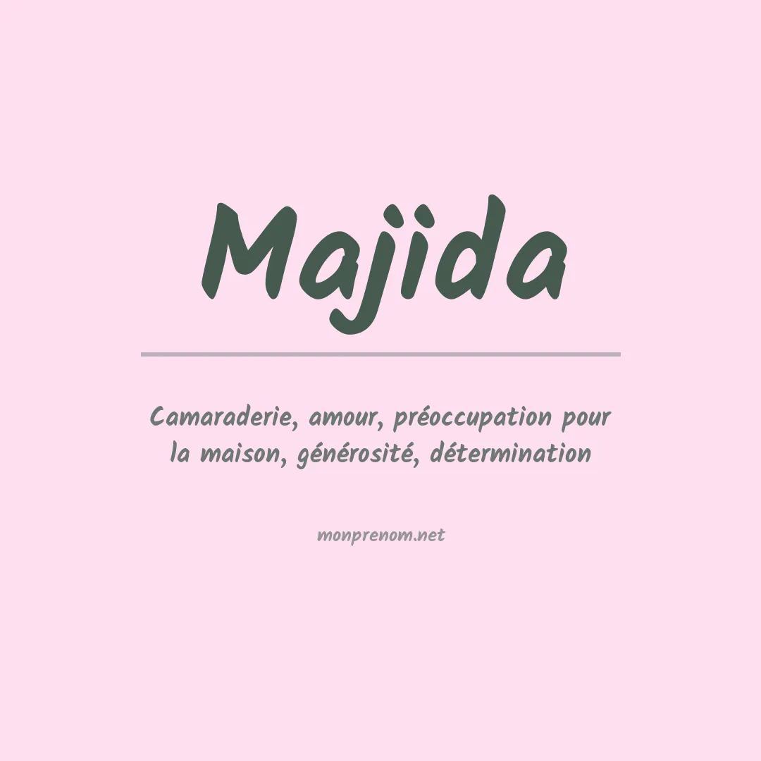 Signification du Prénom Majida