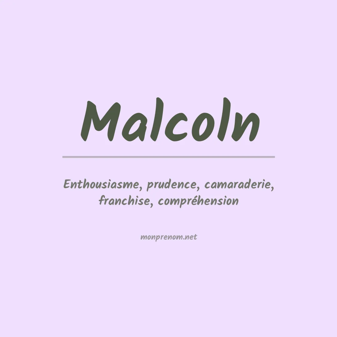 Signification du Prénom Malcoln