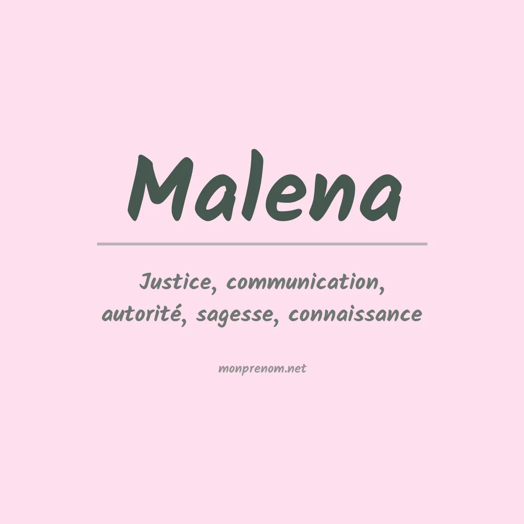 Signification du Prénom Malena