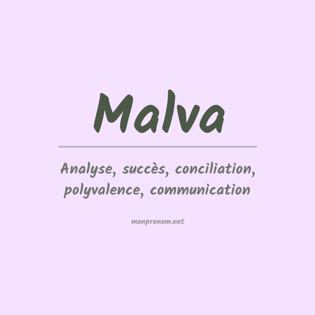 Signification du Prénom Malva