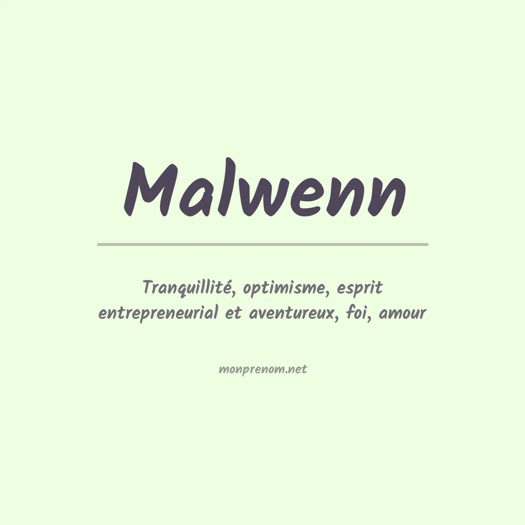 Signification du Prénom Malwenn Signification du Prénom Malwenn
