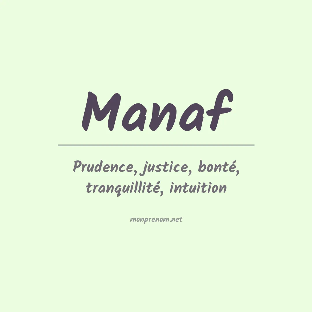 Signification du Prénom Manaf Signification du Prénom Manaf