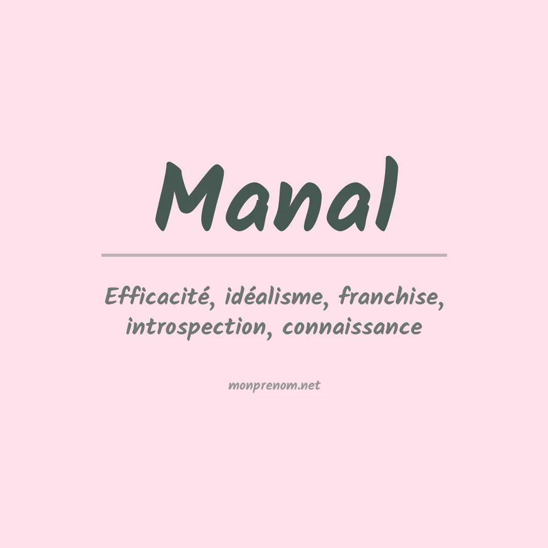 Signification du Prénom Manal