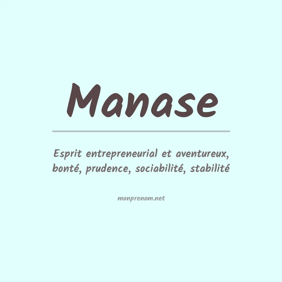 Signification du Prénom Manase Signification du Prénom Manase