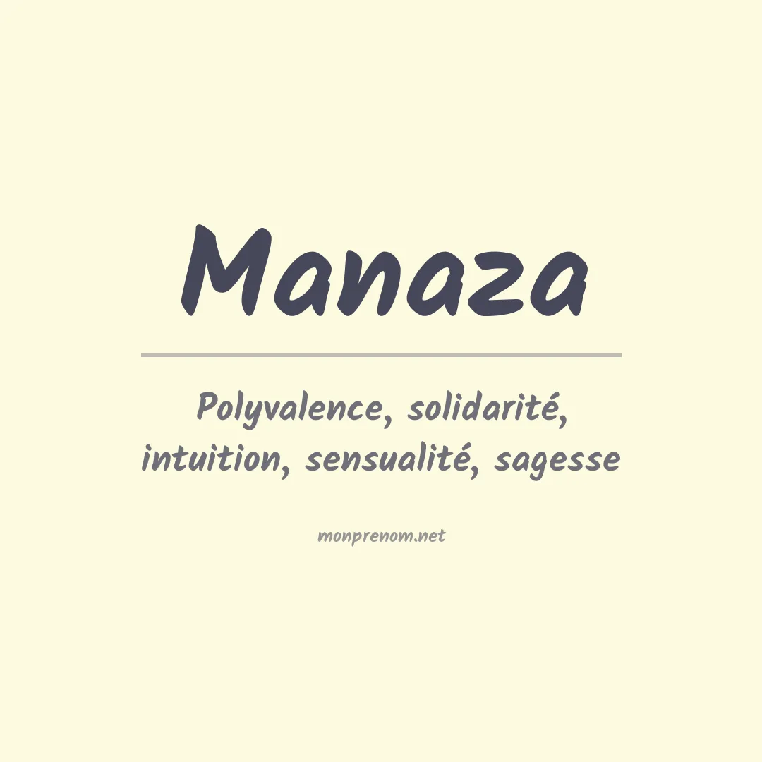 Signification du Prénom Manaza Signification du Prénom Manaza