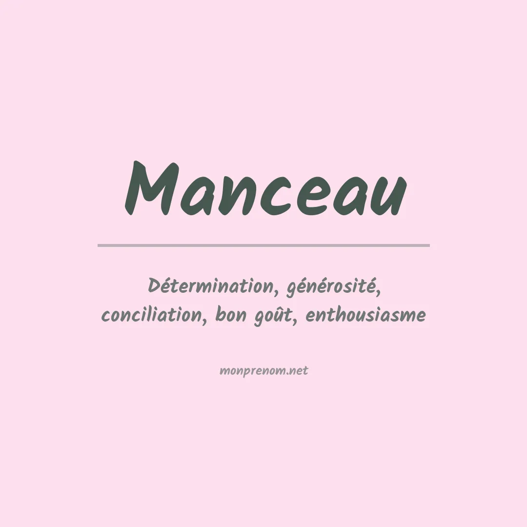 Signification du Prénom Manceau Signification du Prénom Manceau