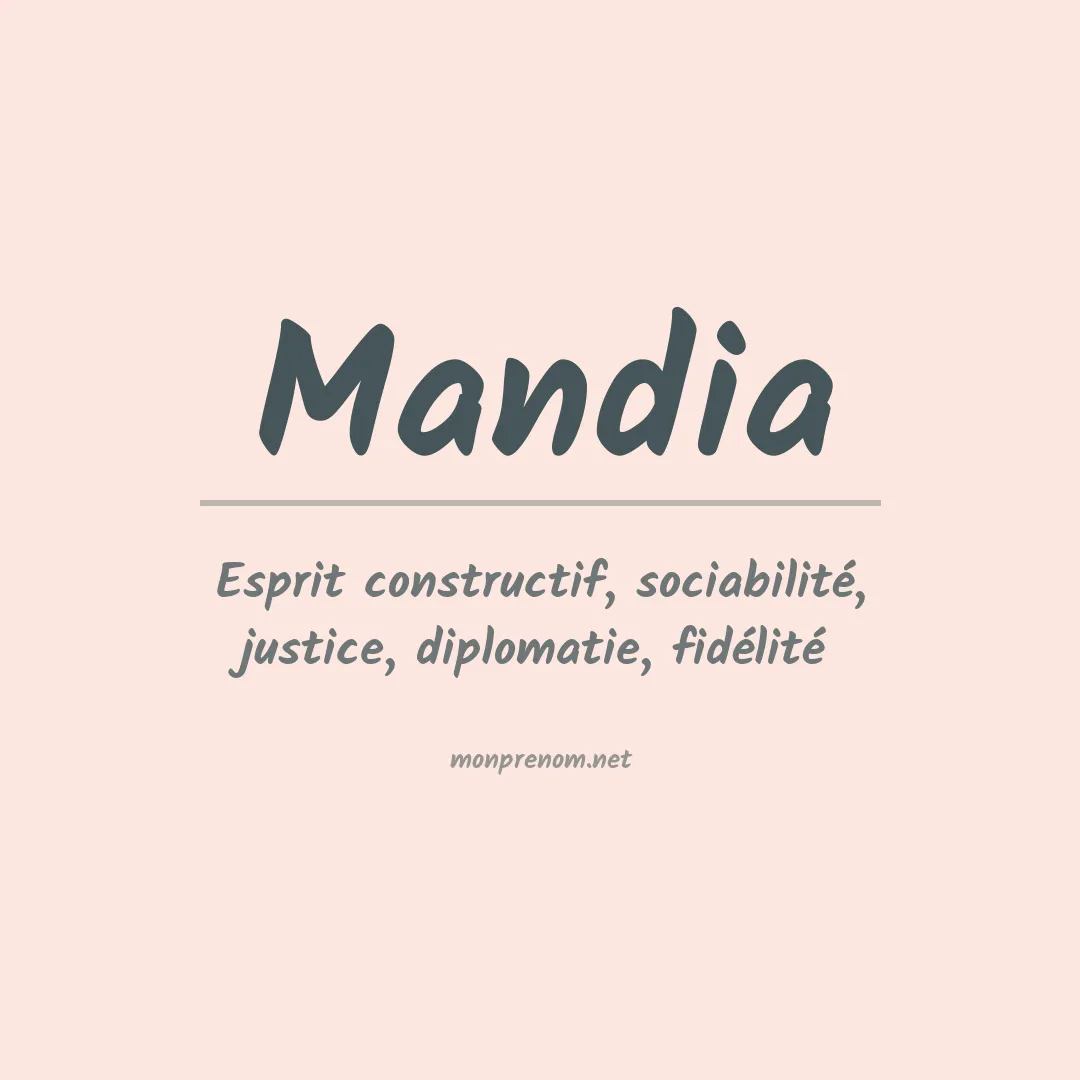 Signification du Prénom Mandia