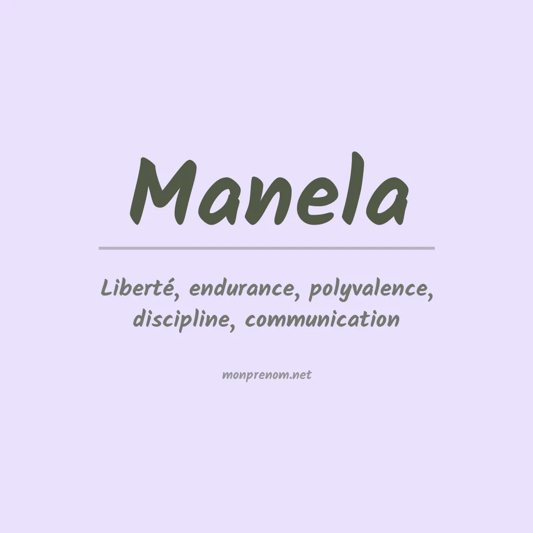 Signification du Prénom Manela