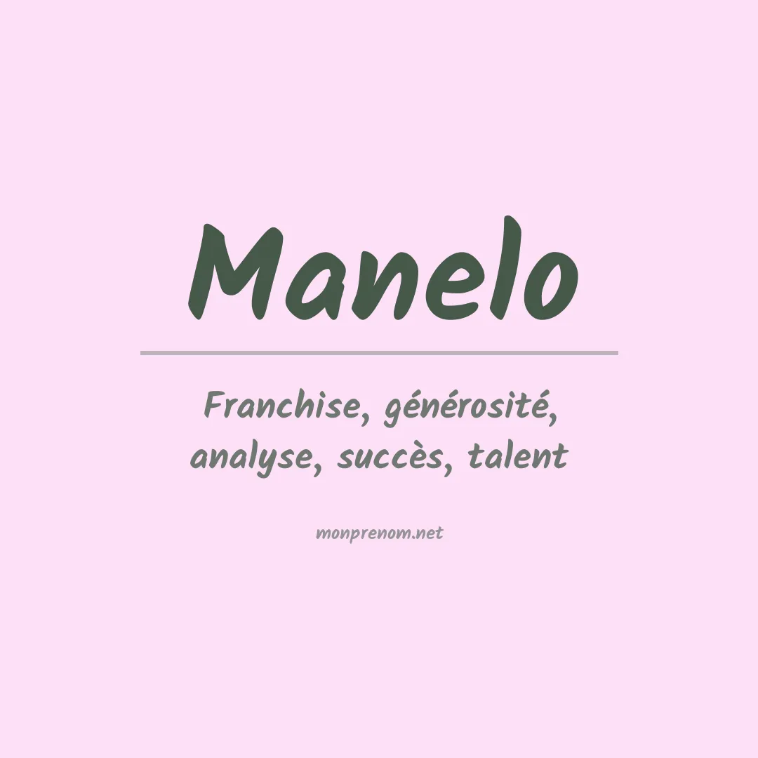 Signification du Prénom Manelo