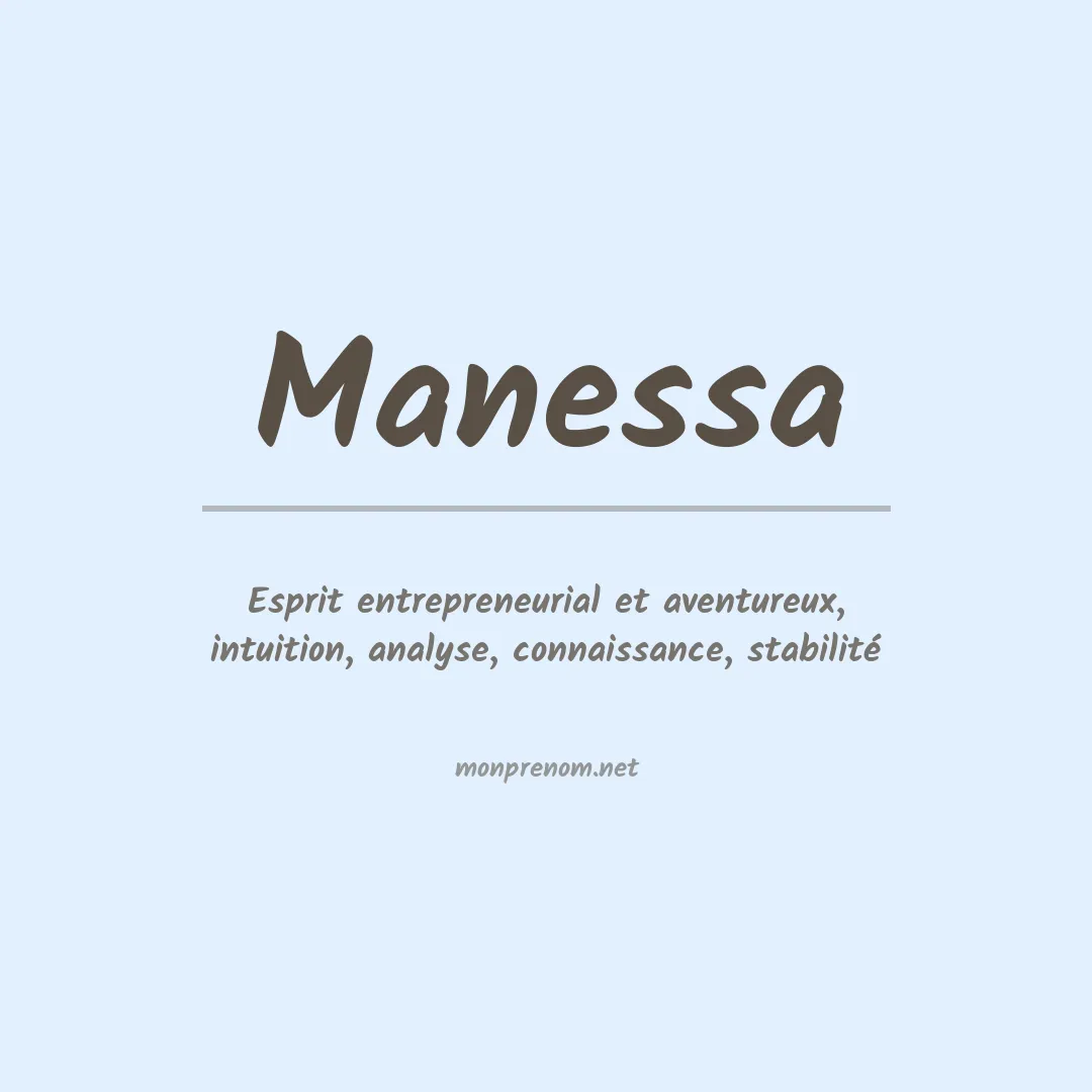Signification du Prénom Manessa