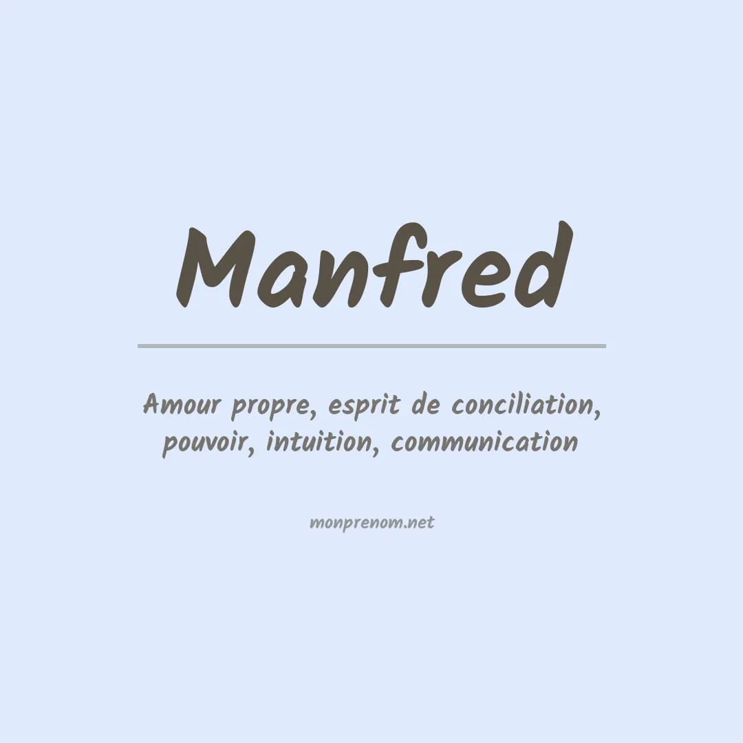 Signification du Prénom Manfred