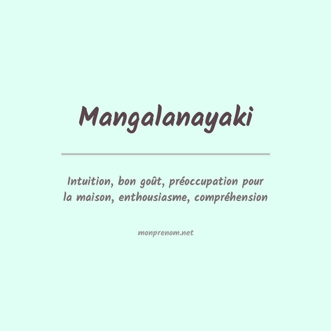 PrénomMangalanayaki