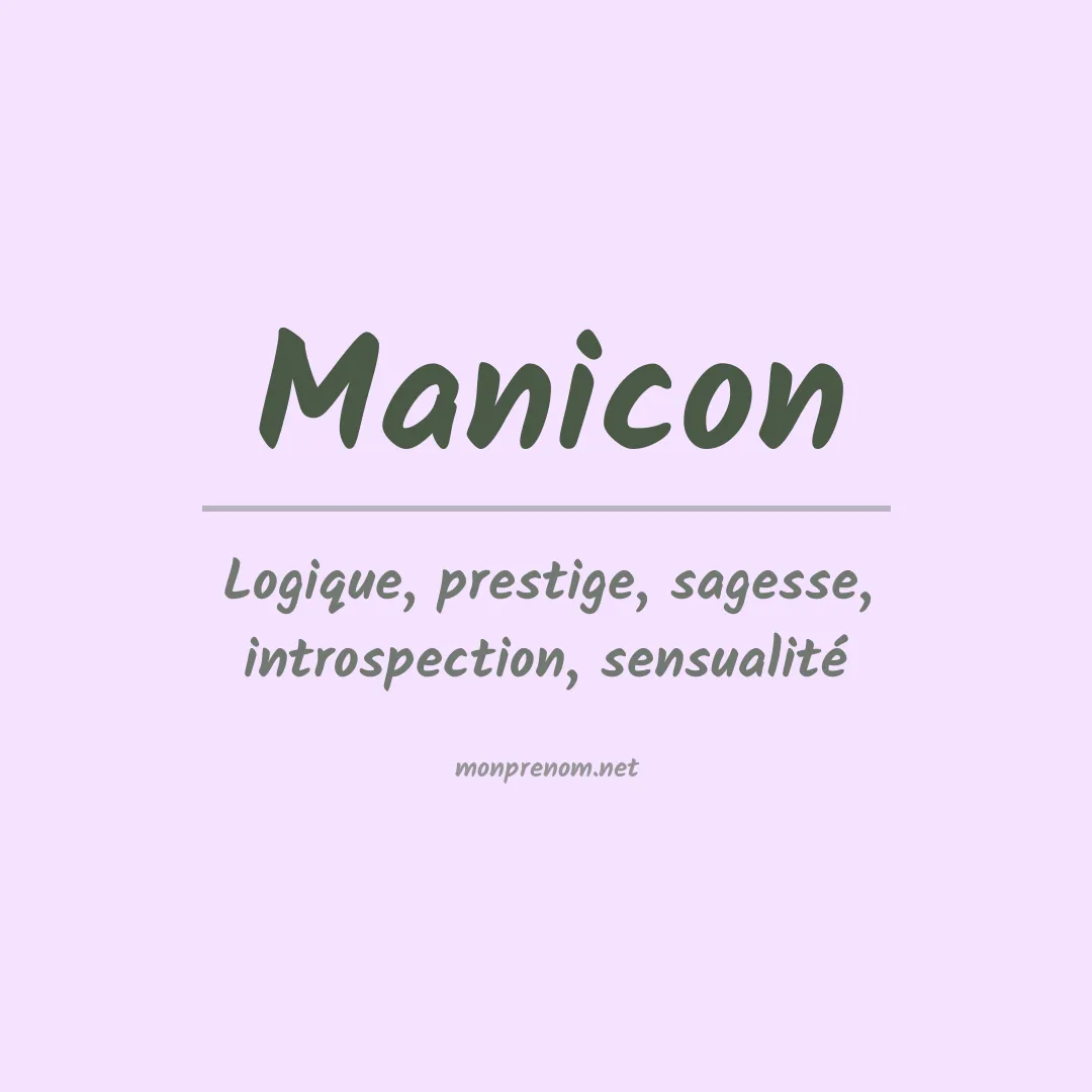 Signification du Prénom Manicon Signification du Prénom Manicon