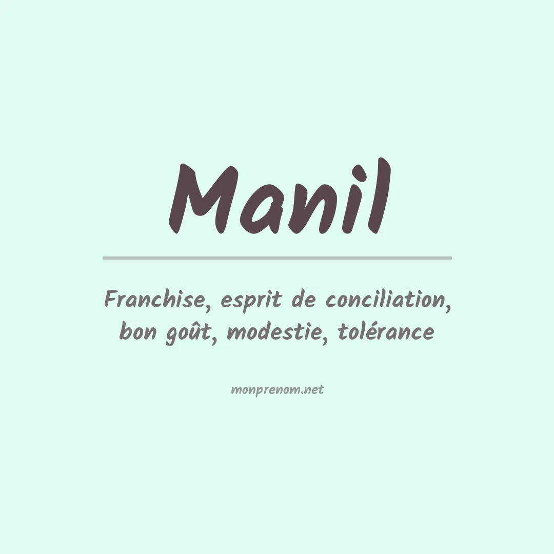 Signification du Prénom Manil Signification du Prénom Manil