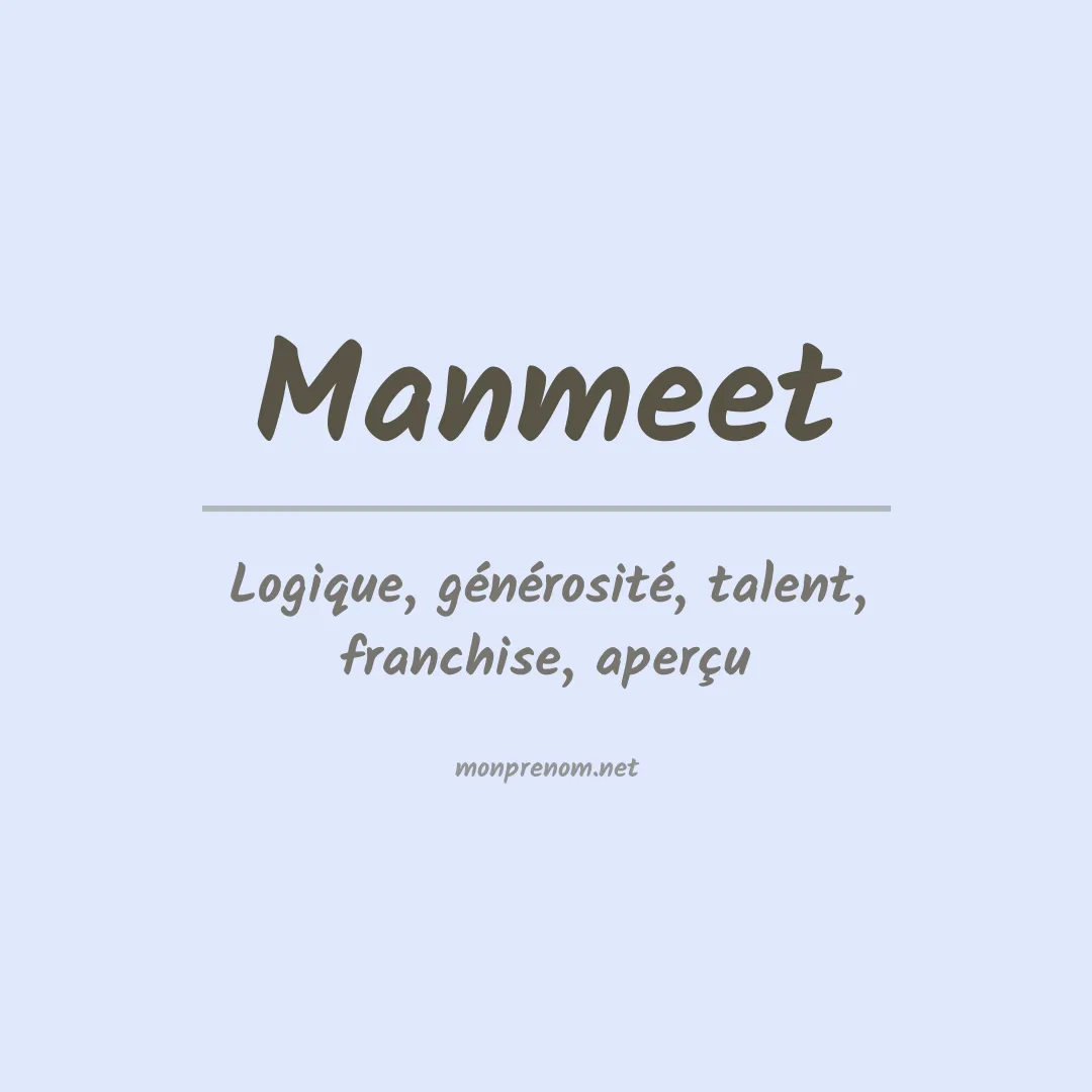 Signification du Prénom Manmeet