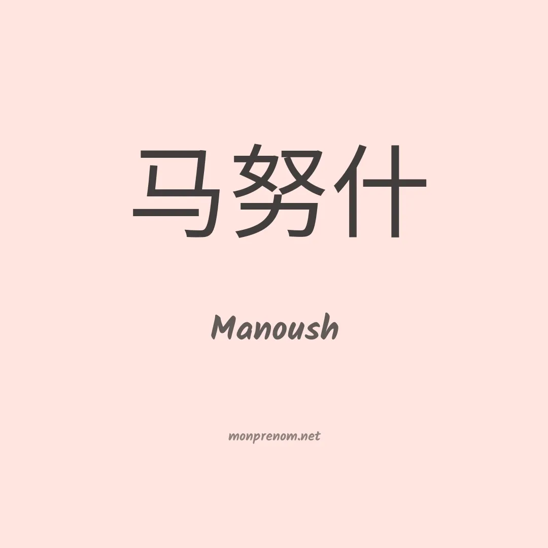 Manoush en chino