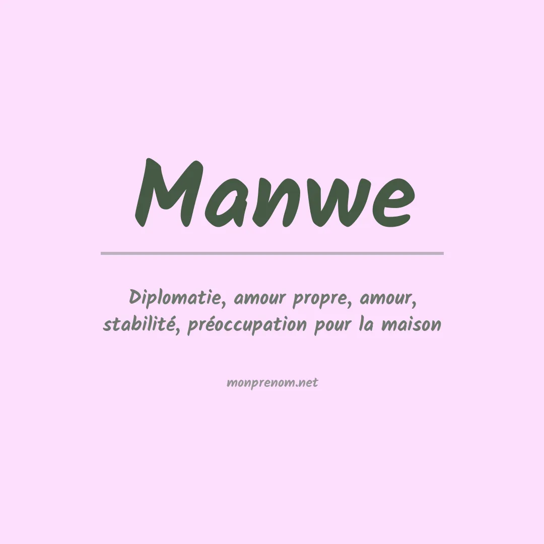 Signification du Prénom Manwe Signification du Prénom Manwe