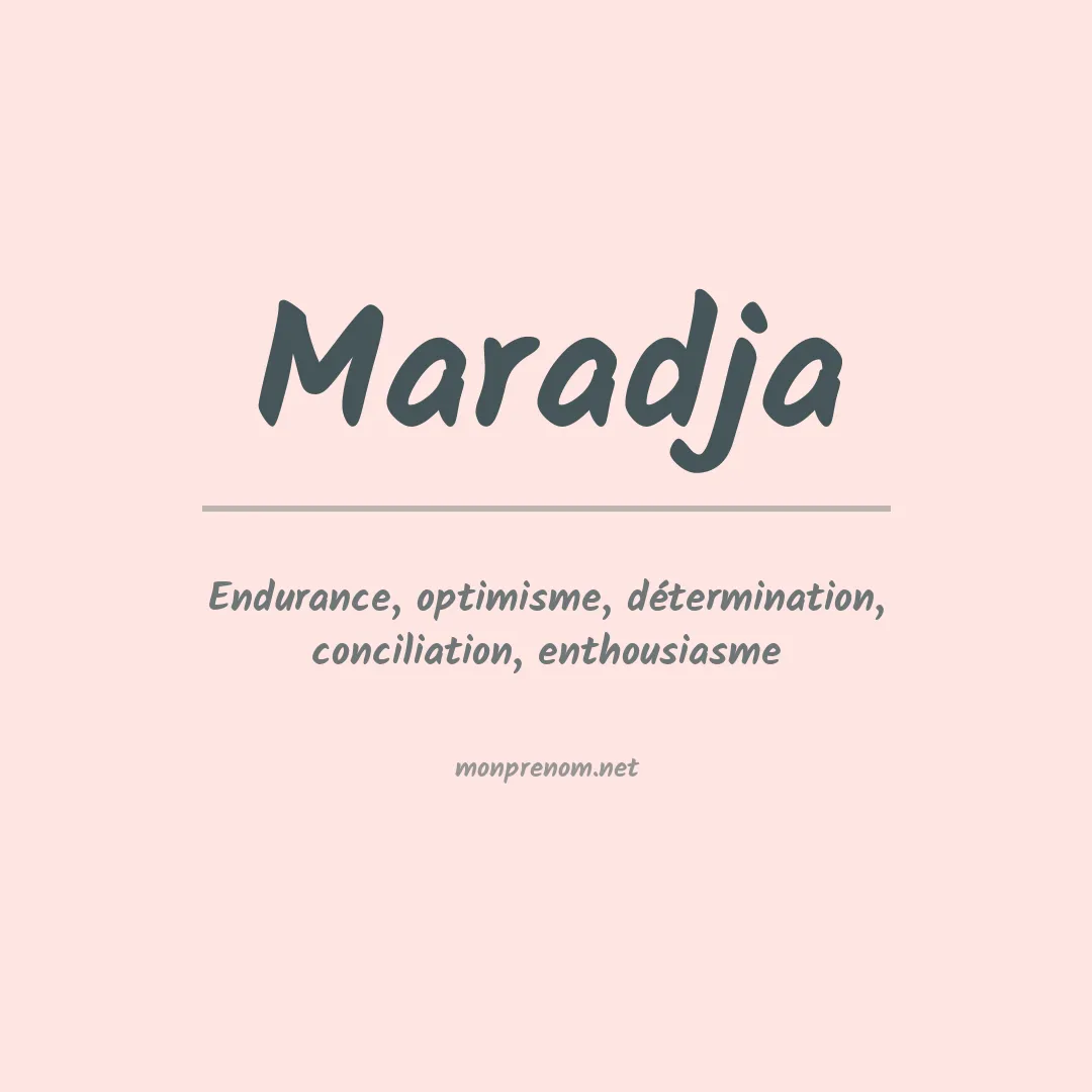 Signification du Prénom Maradja Signification du Prénom Maradja