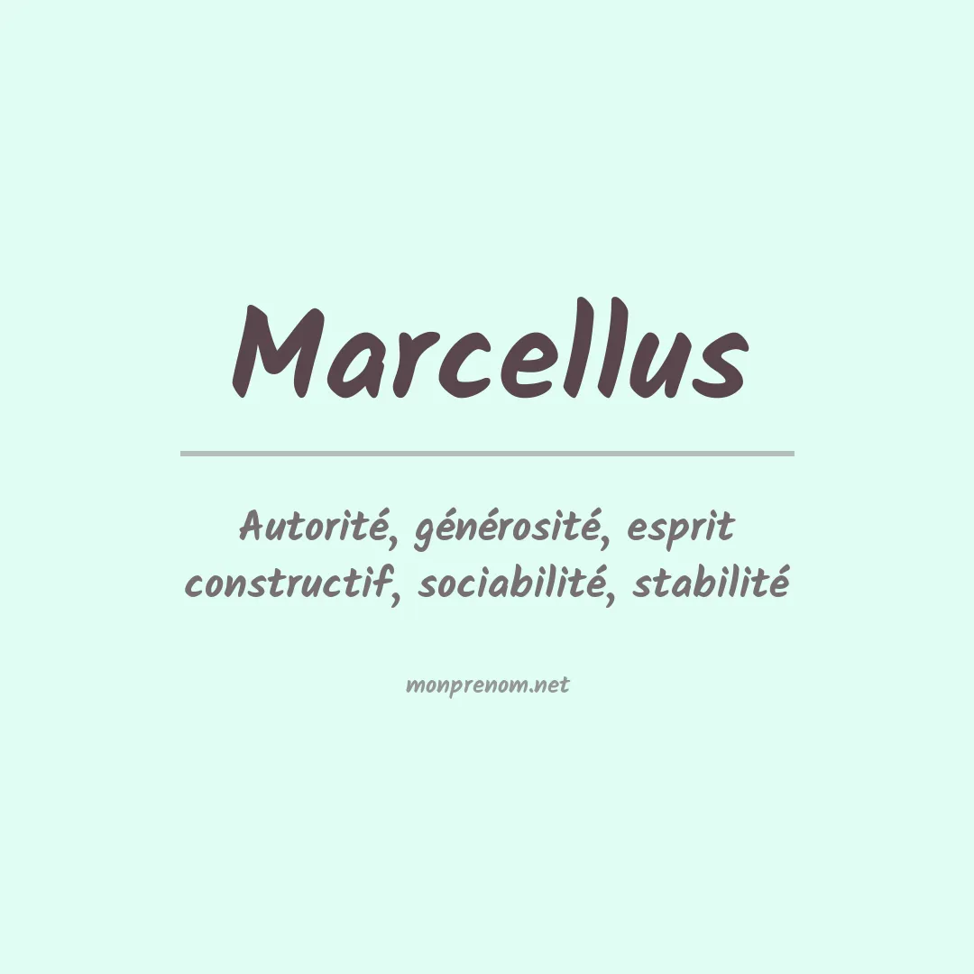 Signification du Prénom Marcellus