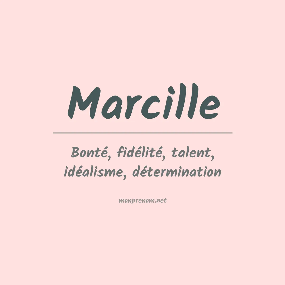 Signification du Prénom Marcille Signification du Prénom Marcille