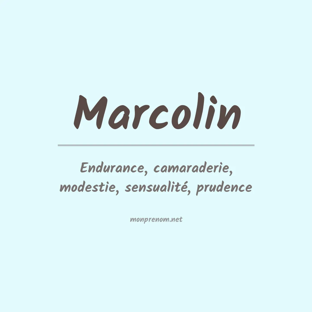 Signification du Prénom Marcolin