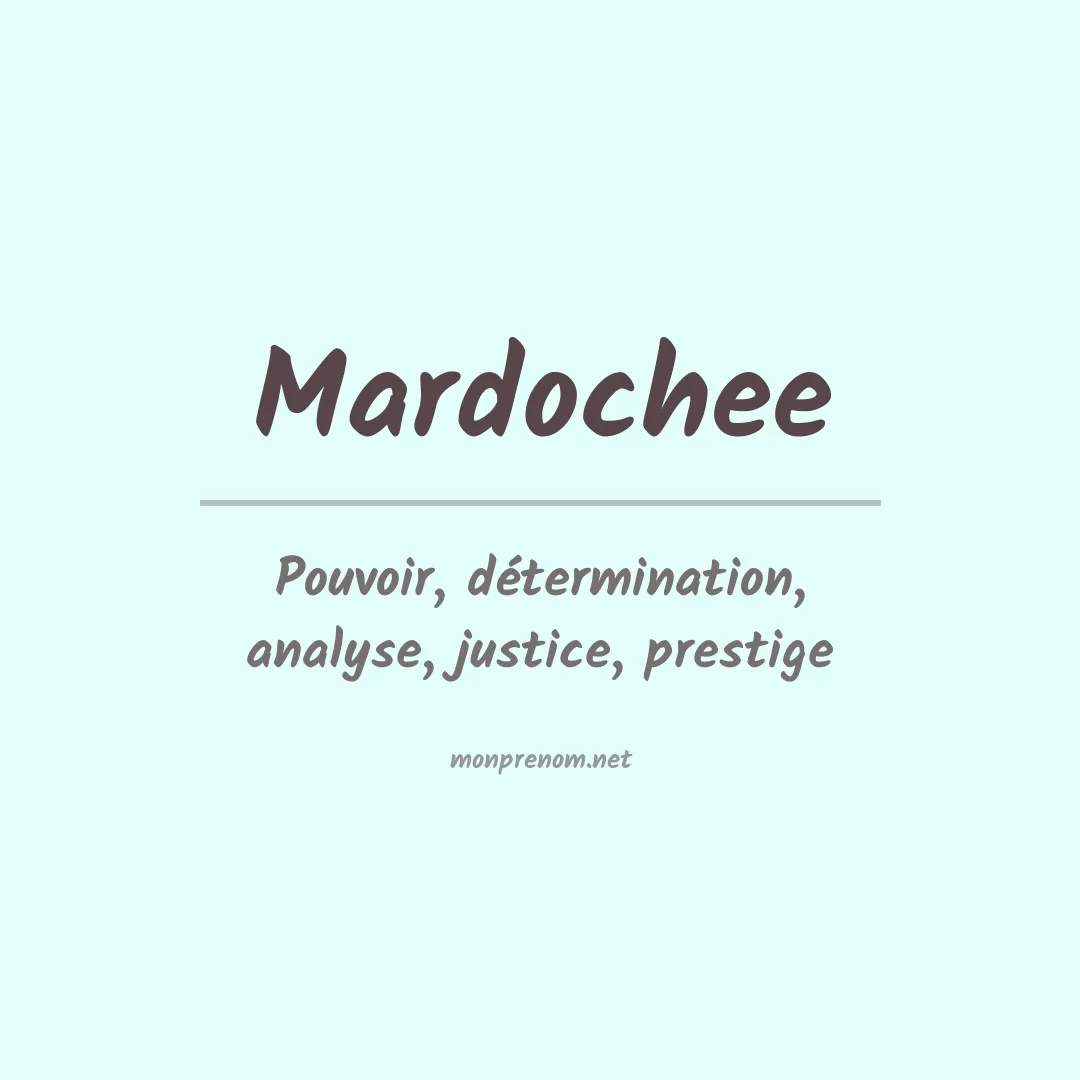 Signification du Prénom Mardochee Signification du Prénom Mardochee