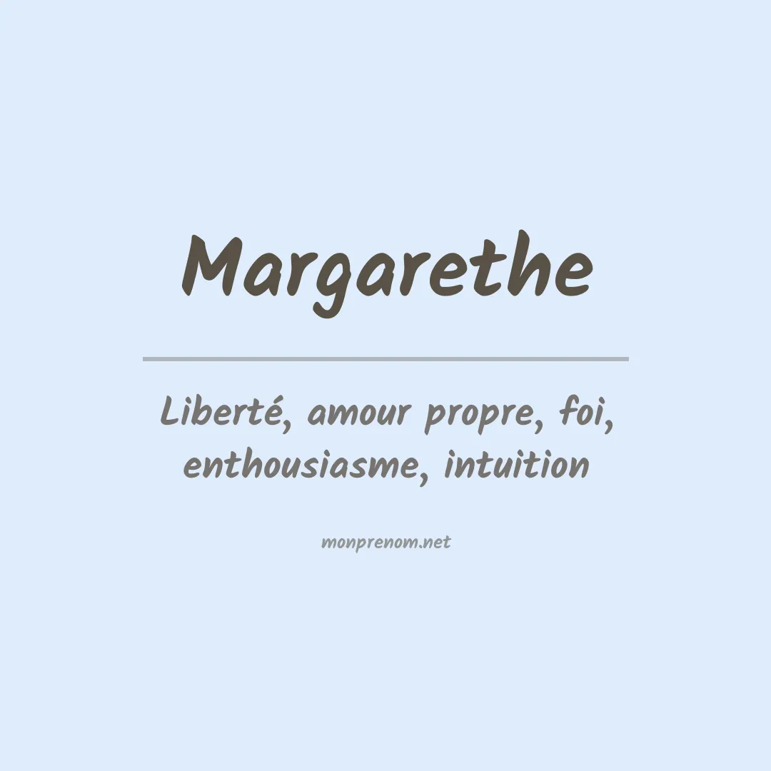 Signification du Prénom Margarethe